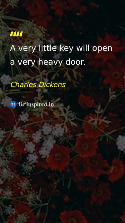 Charles Dickens Picture Quote on hope opportunity change potential 