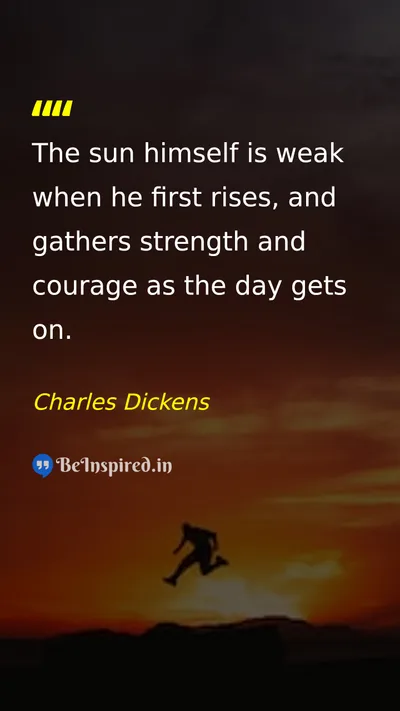 Charles Dickens Picture Quote on motivation courage discipline success 