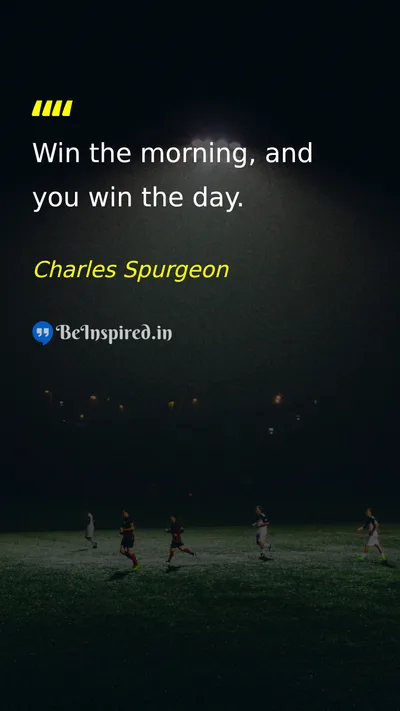 Charles Spurgeon Picture Quote on success discipline 