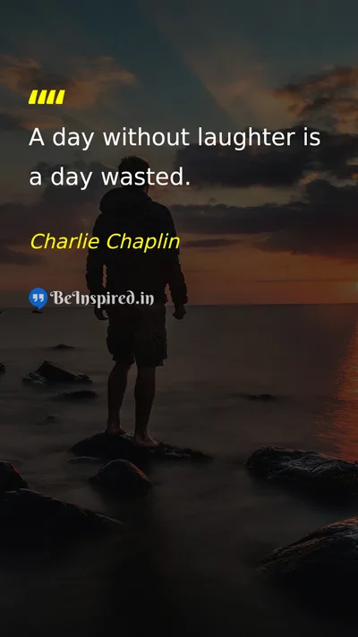 Charlie Chaplin Picture Quote on happiness life 