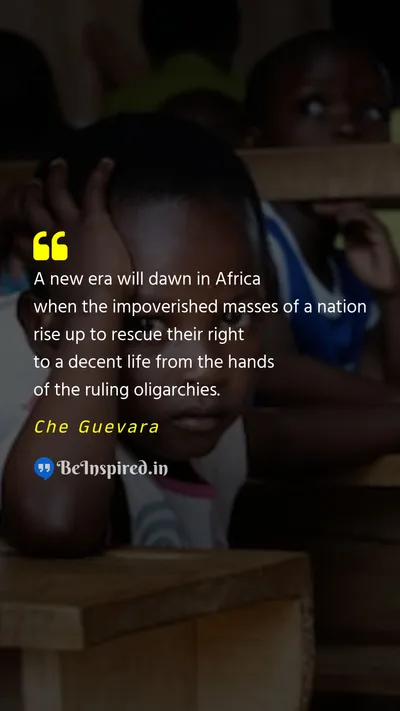 Che Guevara Picture Quote on africa liberation social-justice 