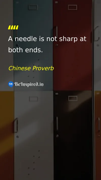 Chinese Proverb Picture Quote on wisdom life 