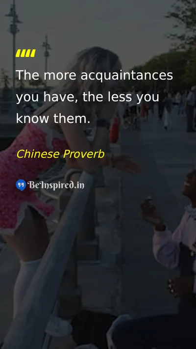 Chinese Proverb Picture Quote on friendship relationships wisdom 