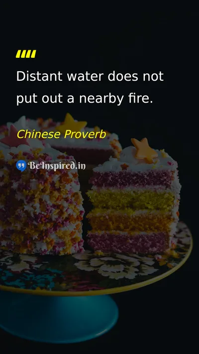 Chinese Proverb Picture Quote on problem-solving proverb wisdom practicality 
