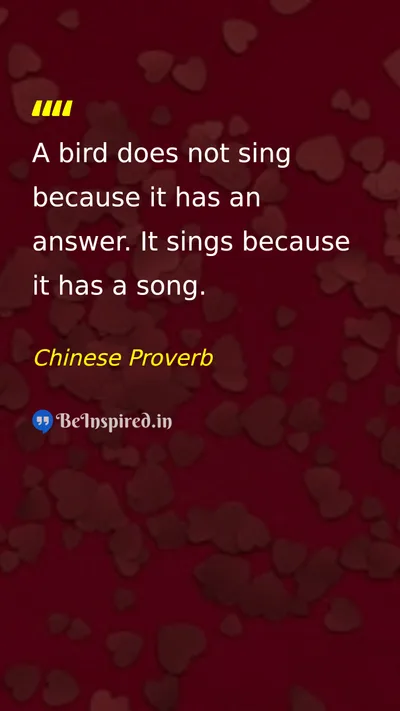Chinese Proverb Picture Quote on expression purpose life 