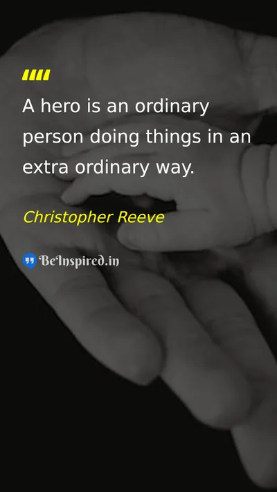 Christopher Reeve Picture Quote on motivation leadership courage 