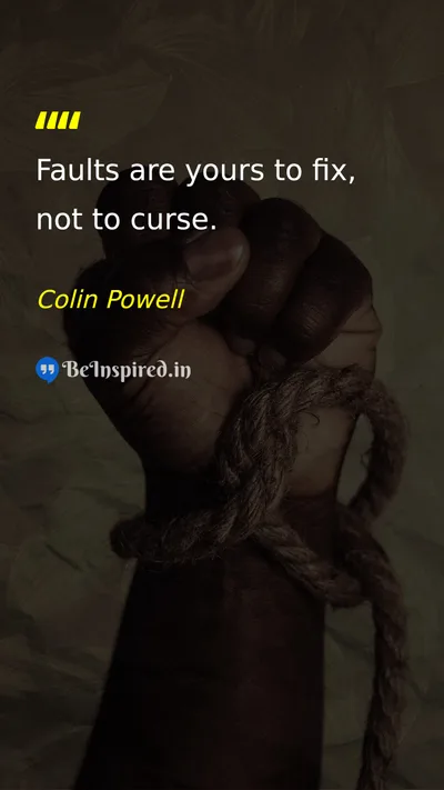 Colin Powell Picture Quote on self-improvement discipline responsibility 