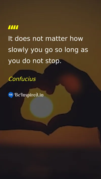 Confucius Picture Quote on patience discipline success hard-work 