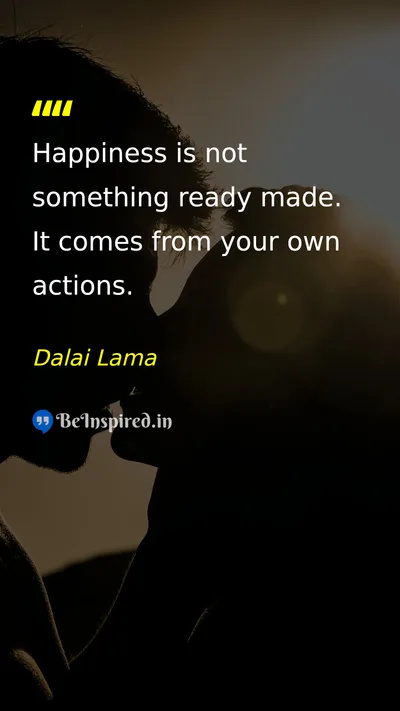 Dalai Lama  Picture Quote on happiness,life,success,self-confidence