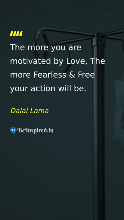 Dalai Lama Picture Quote on love freedom motivational 