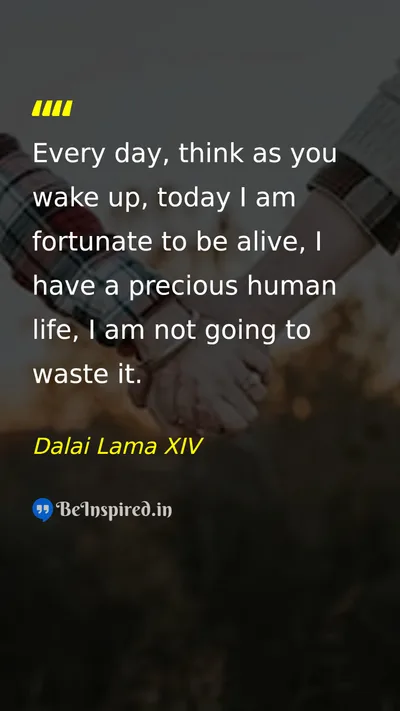 Dalai Lama XIV Picture Quote on gratitude life happiness wisdom 