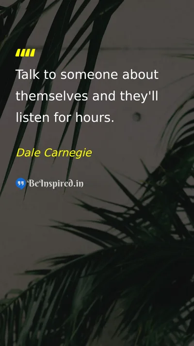 Dale Carnegie Picture Quote on leadership communication life wisdom 