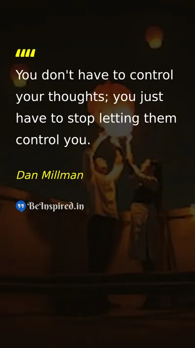 Dan Millman Picture Quote on discipline self-confidence freedom 