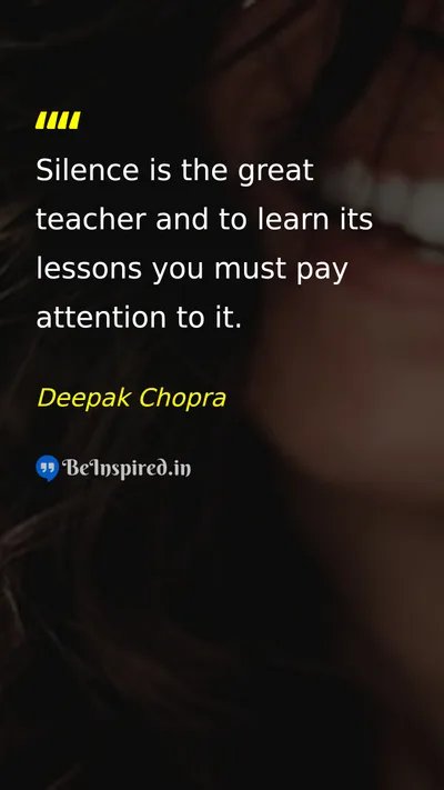 Deepak Chopra Picture Quote on teacher discipline wisdom education 