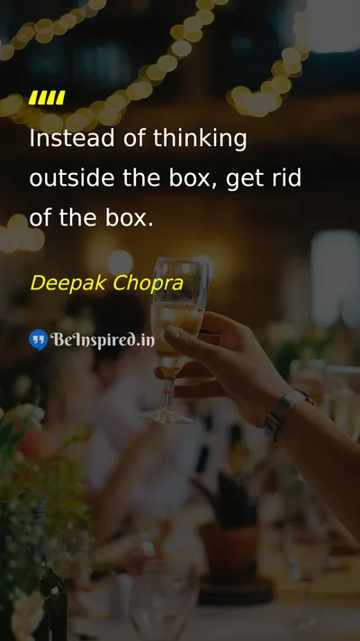 Deepak Chopra Picture Quote on change wisdom creativity 