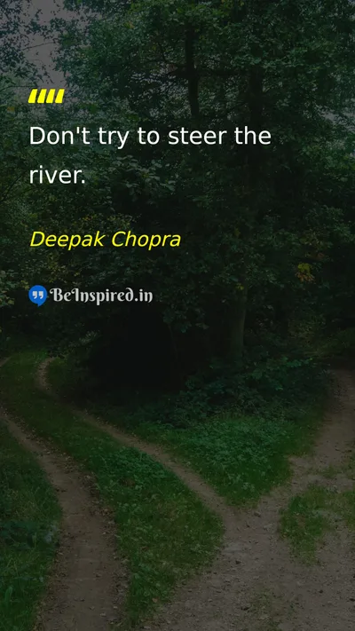 Deepak Chopra Picture Quote on peace life 