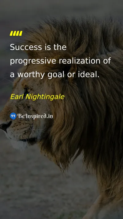 Earl Nightingale Picture Quote on success goals life 