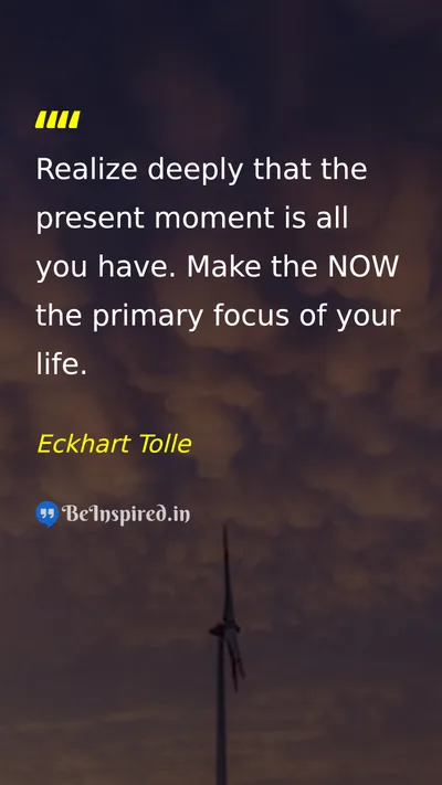 Eckhart Tolle Picture Quote on life wisdom time 