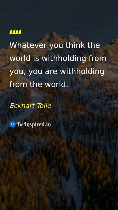 Eckhart Tolle Picture Quote on life change wisdom 