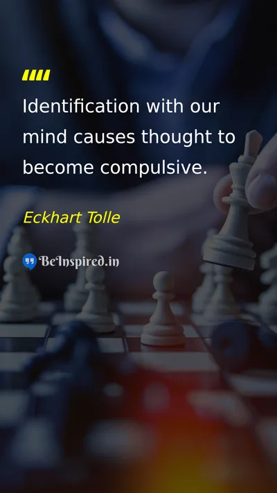 Eckhart Tolle Picture Quote on mind thought discipline 
