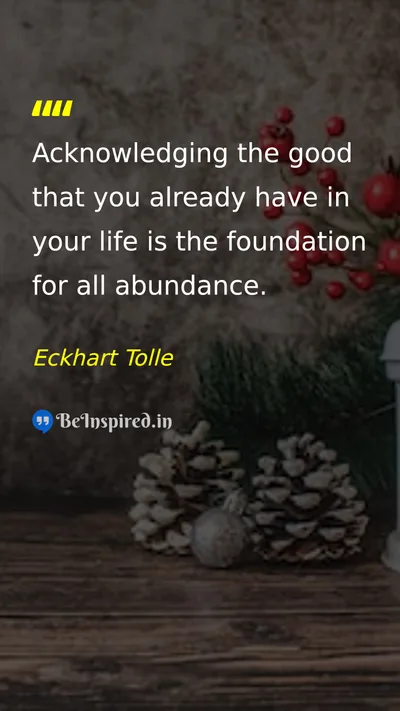 Eckhart Tolle Picture Quote on gratitude happiness life 
