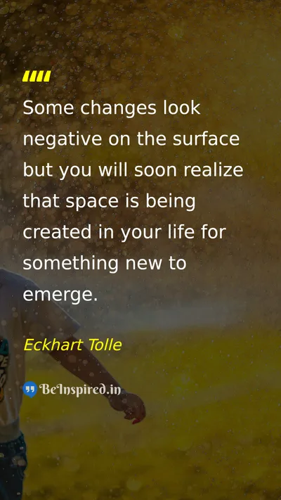 Eckhart Tolle Picture Quote on change life hope 
