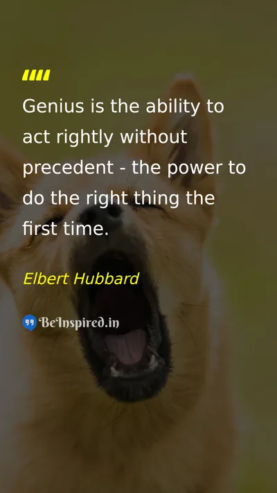 Elbert Hubbard Picture Quote on wisdom success 