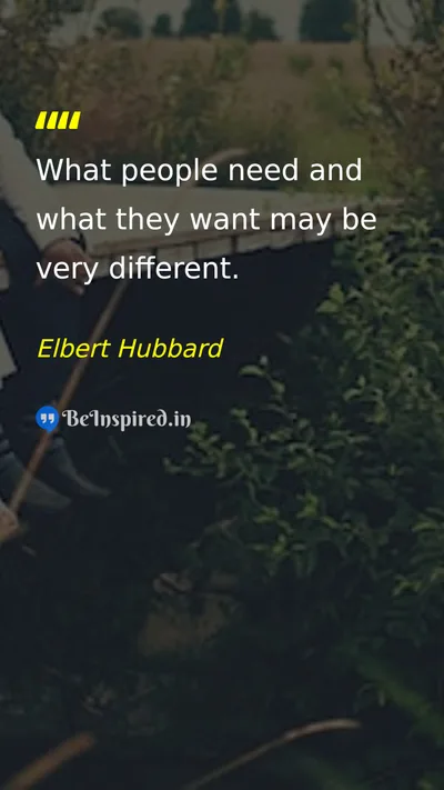 Elbert Hubbard Picture Quote on life wisdom 