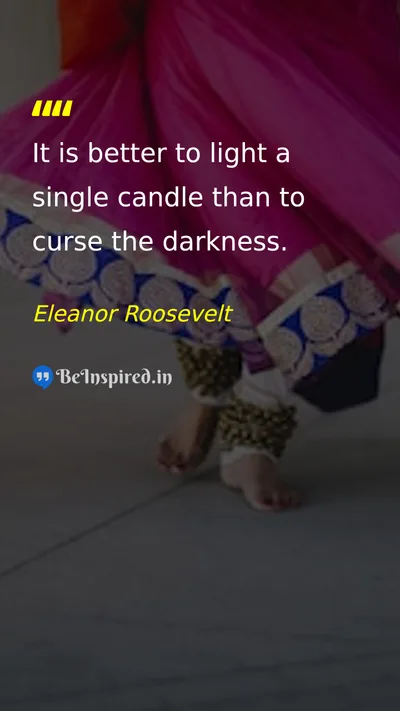 Eleanor Roosevelt Picture Quote on hope change wisdom courage 