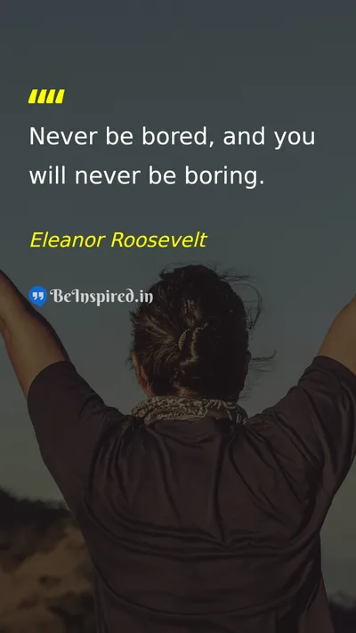 Eleanor Roosevelt Picture Quote on life personality happiness 