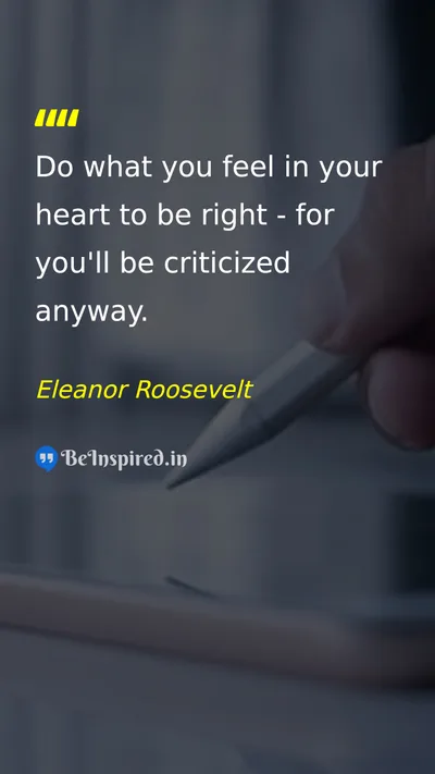 Eleanor Roosevelt Picture Quote on courage self-confidence motivational 