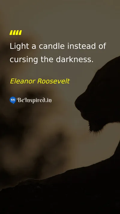 Eleanor Roosevelt Picture Quote on hope change courage 