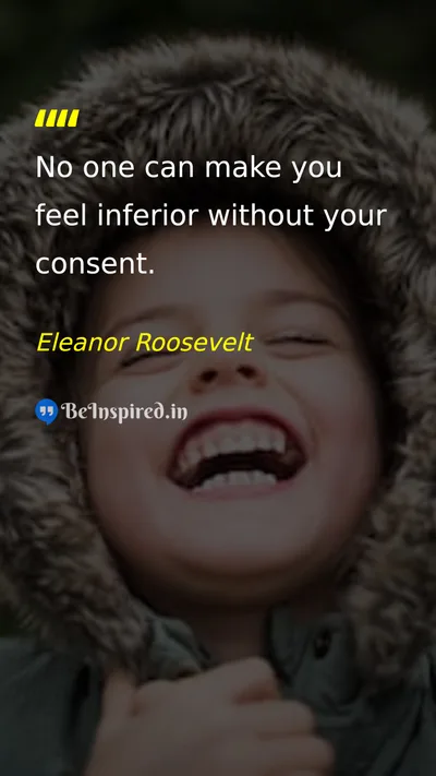 Eleanor Roosevelt Picture Quote on self-confidence freedom women 