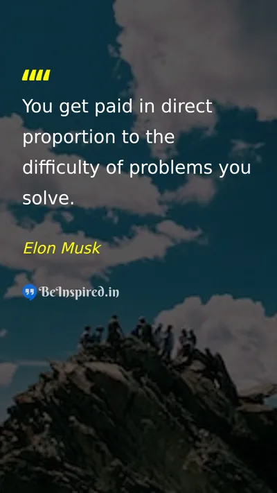 Elon Musk Picture Quote on hard-work success life 