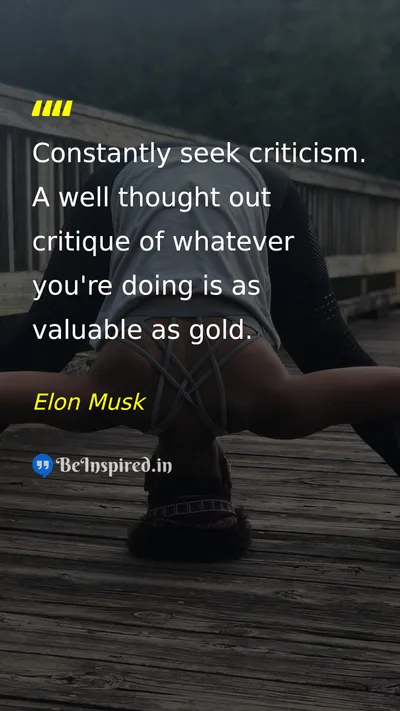 Elon Musk Picture Quote on success wisdom self-confidence 