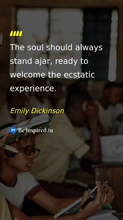 Emily Dickinson Picture Quote on life happiness 