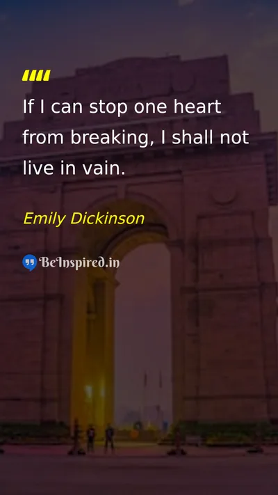 Emily Dickinson Picture Quote on compassion purpose 