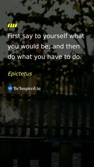 Epictetus Picture Quote on discipline self-confidence action 