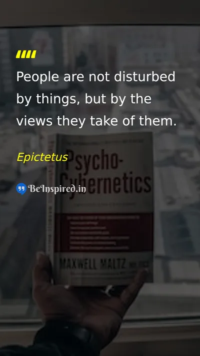 Epictetus Picture Quote on perception mind perspective wisdom 