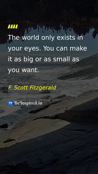 F. Scott Fitzgerald Picture Quote on life self-confidence motivational 