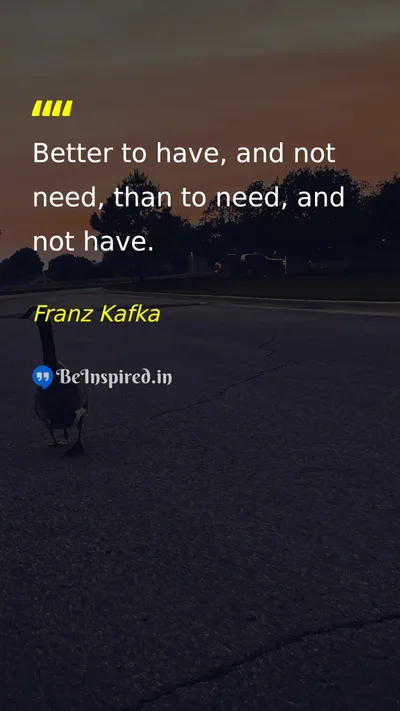 Franz Kafka Picture Quote on preparation foresight wisdom 