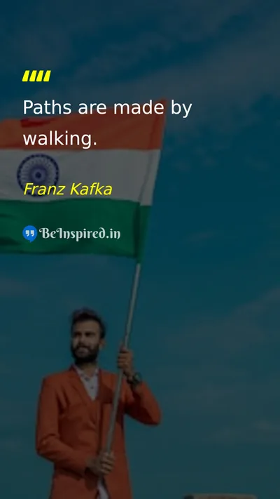 Franz Kafka Picture Quote on life change action motivation 