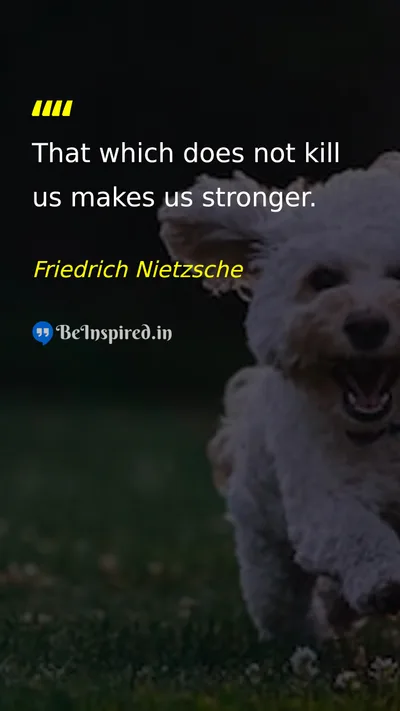 Friedrich Nietzsche Picture Quote on strength resilience adversity 