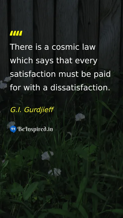 G.I. Gurdjieff Picture Quote on life wisdom 