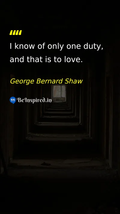 George Bernard Shaw Picture Quote on love life 