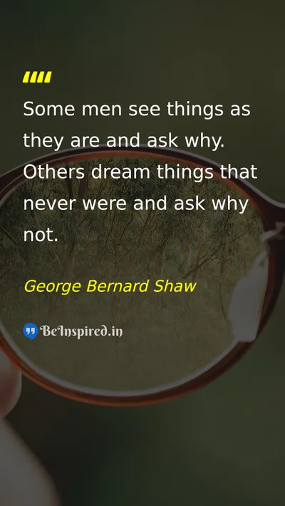 George Bernard Shaw Picture Quote on dream change hope 