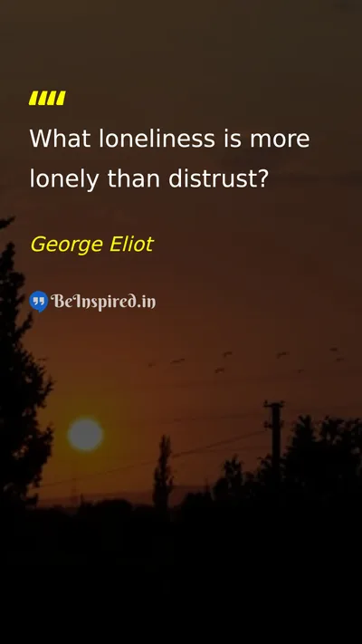 George Eliot Picture Quote on life friendship 