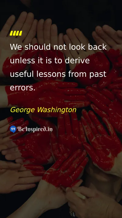 George Washington Picture Quote on life wisdom change 