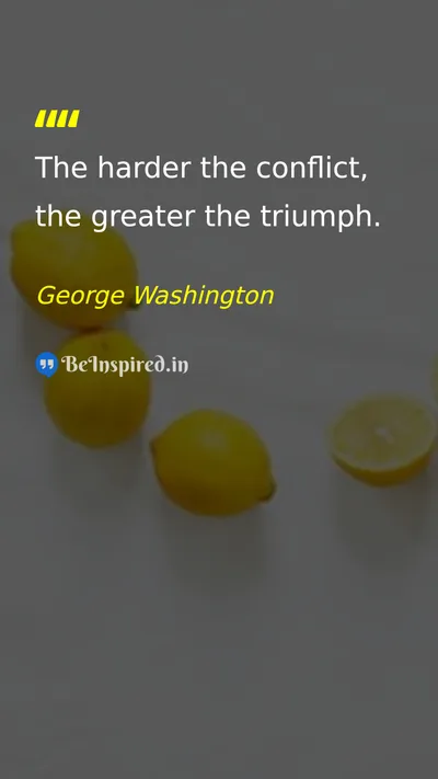 George Washington Picture Quote on hard-work success courage discipline 