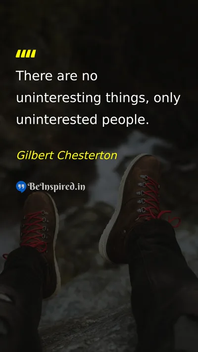 Gilbert Chesterton Picture Quote on wisdom life change curiosity 